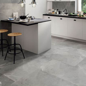 Kitchen counter made of tiles (not covered with tiles)